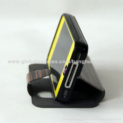 New Style Wooden and Bamboo Material Detachable Case for iPhone 4/4S, OEM Orders Welcomed